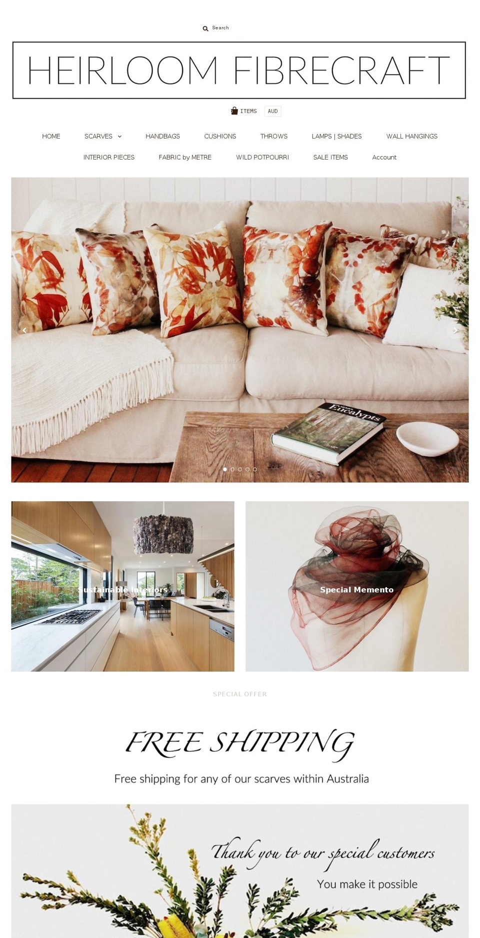 fibrecraft.com.au shopify website screenshot