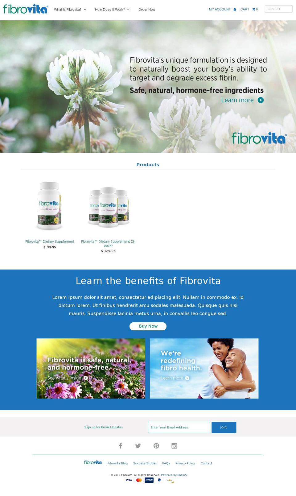 fibrovita.com shopify website screenshot