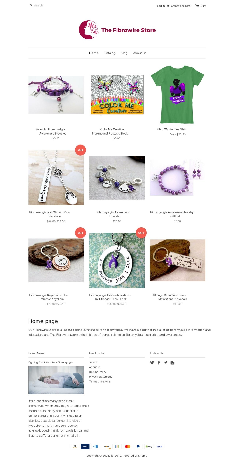fibrowirestore.com — Shopify storefront screenshot