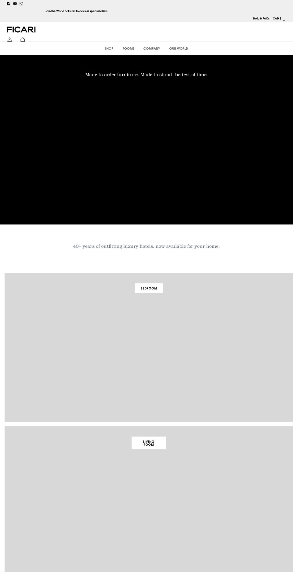 ficari.com shopify website screenshot