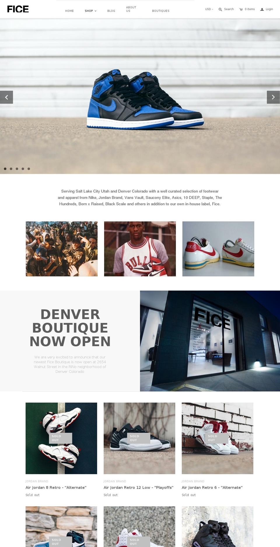 Editions Shopify theme site example ficegallery.com