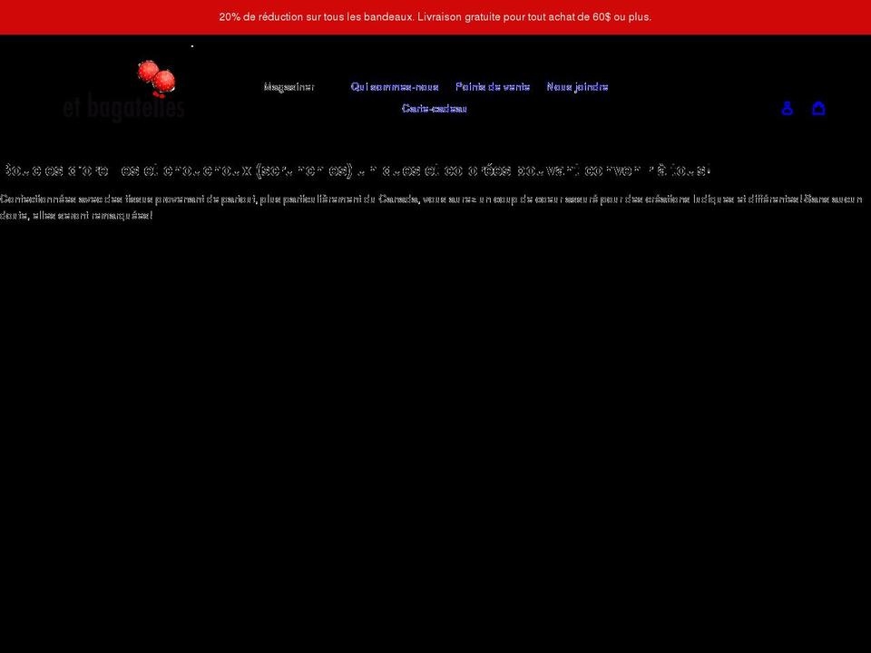 ficellesetbagatelles.com shopify website screenshot