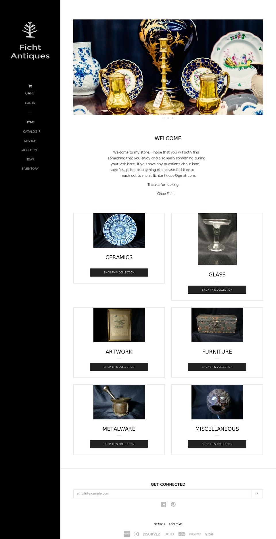 fichtantiques.com shopify website screenshot