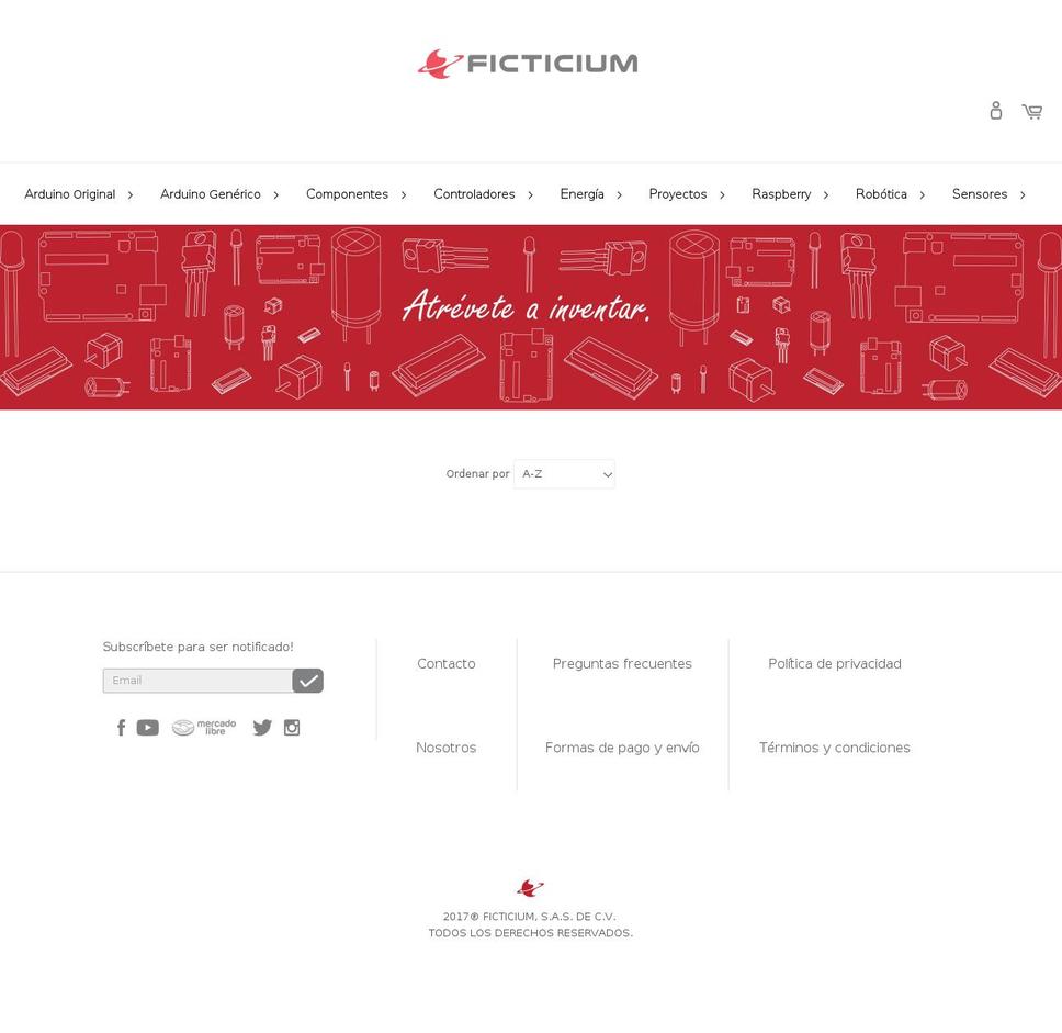 ficticium.com.mx shopify website screenshot