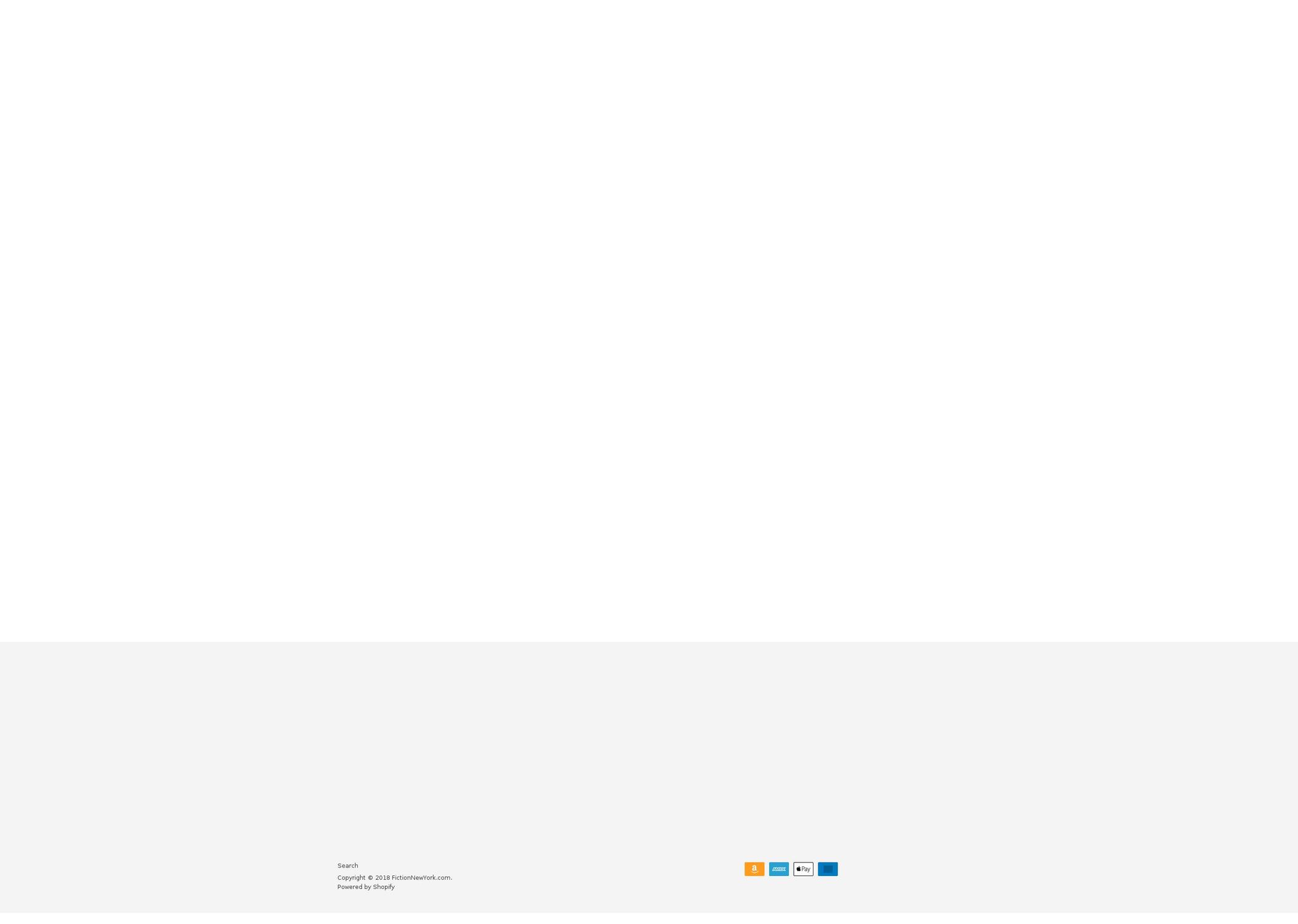fictionnewyork.com shopify website screenshot
