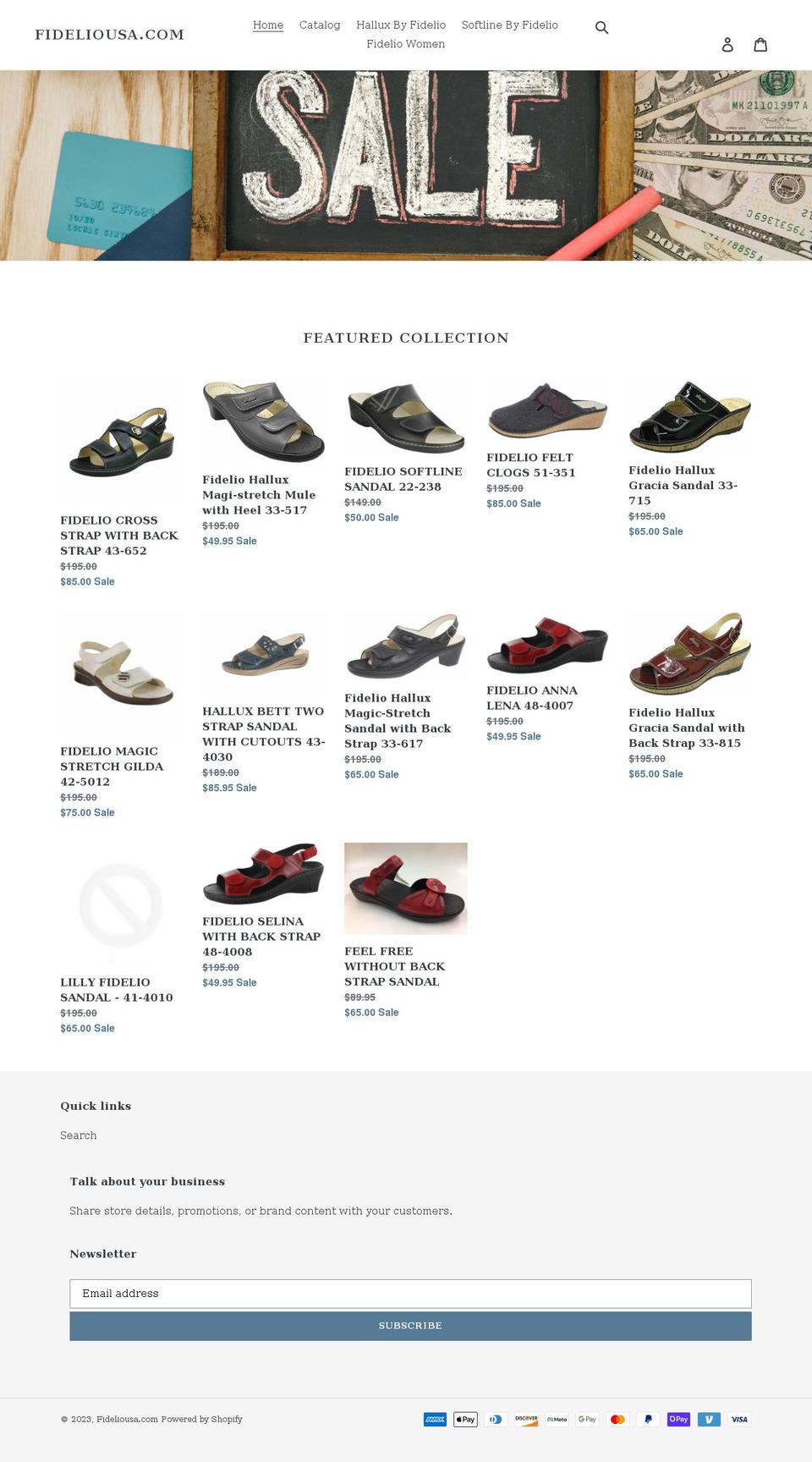 fideliousa.com shopify website screenshot