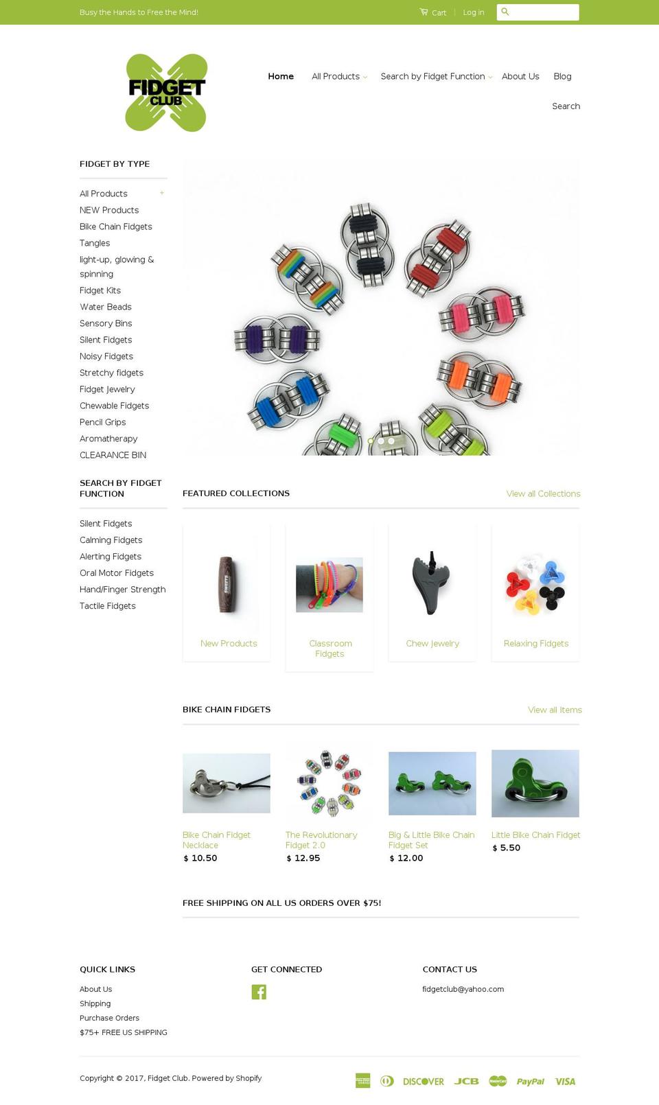 fidget-box.com shopify website screenshot