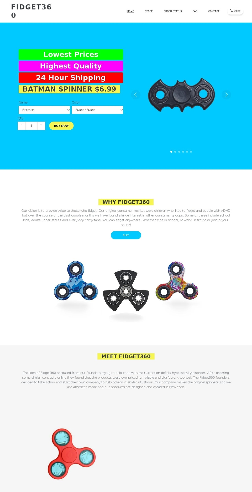 GWB Theme (11-may-2017) Shopify theme site example fidget360.biz