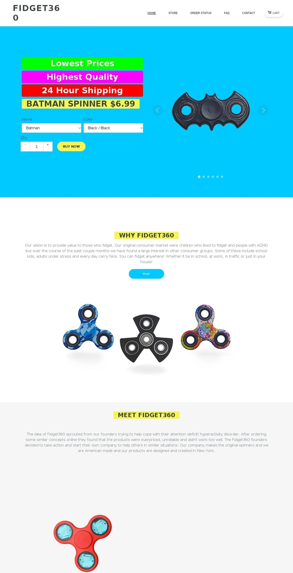 GWB Theme (11-may-2017) Shopify theme site example fidgetly.org