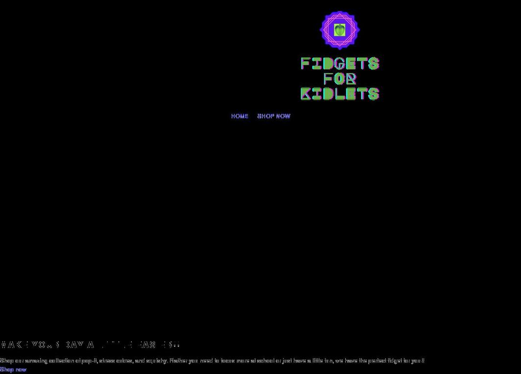 fidgetsforkidlets.com shopify website screenshot