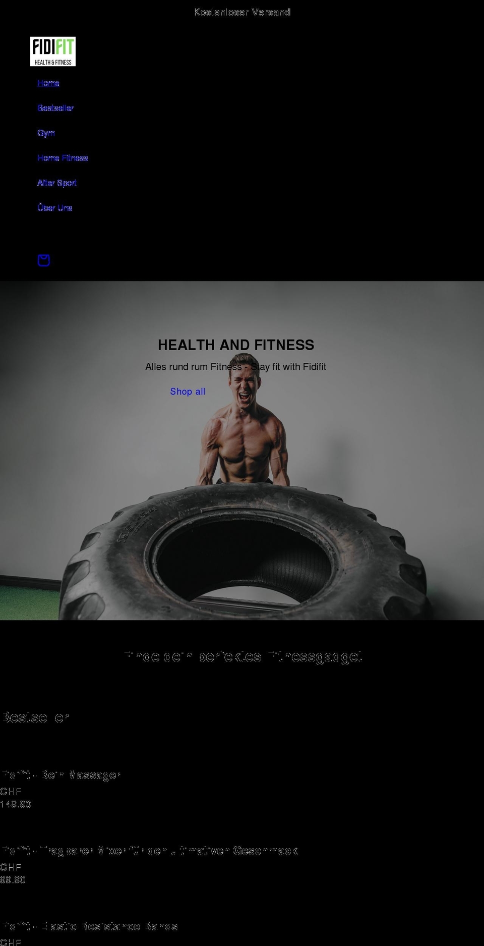 fidifit.com shopify website screenshot