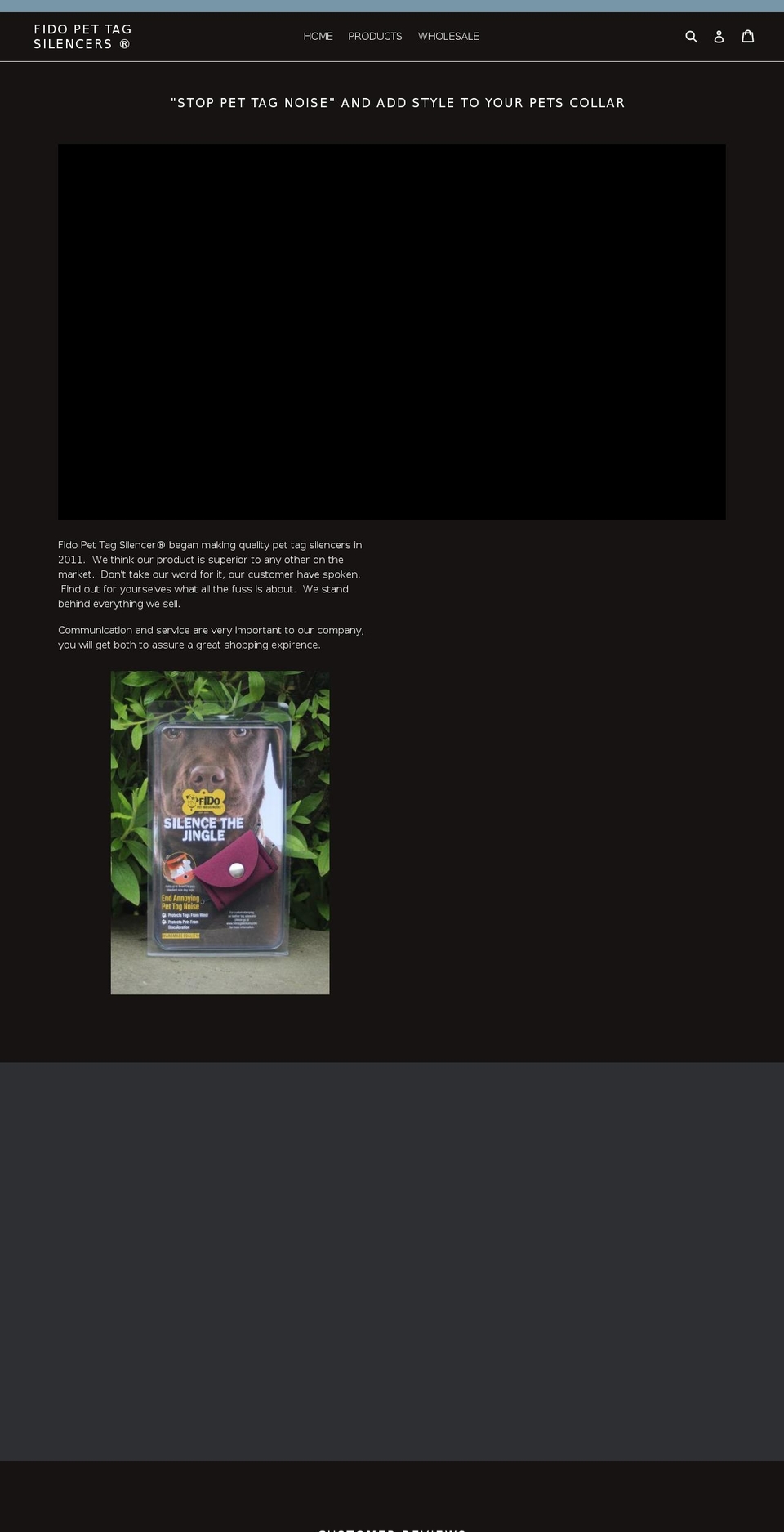 fidotagsilencers.com — Shopify storefront screenshot