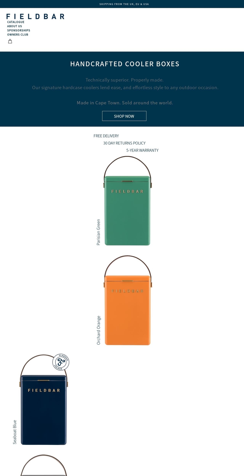 fieldbar.com shopify website screenshot