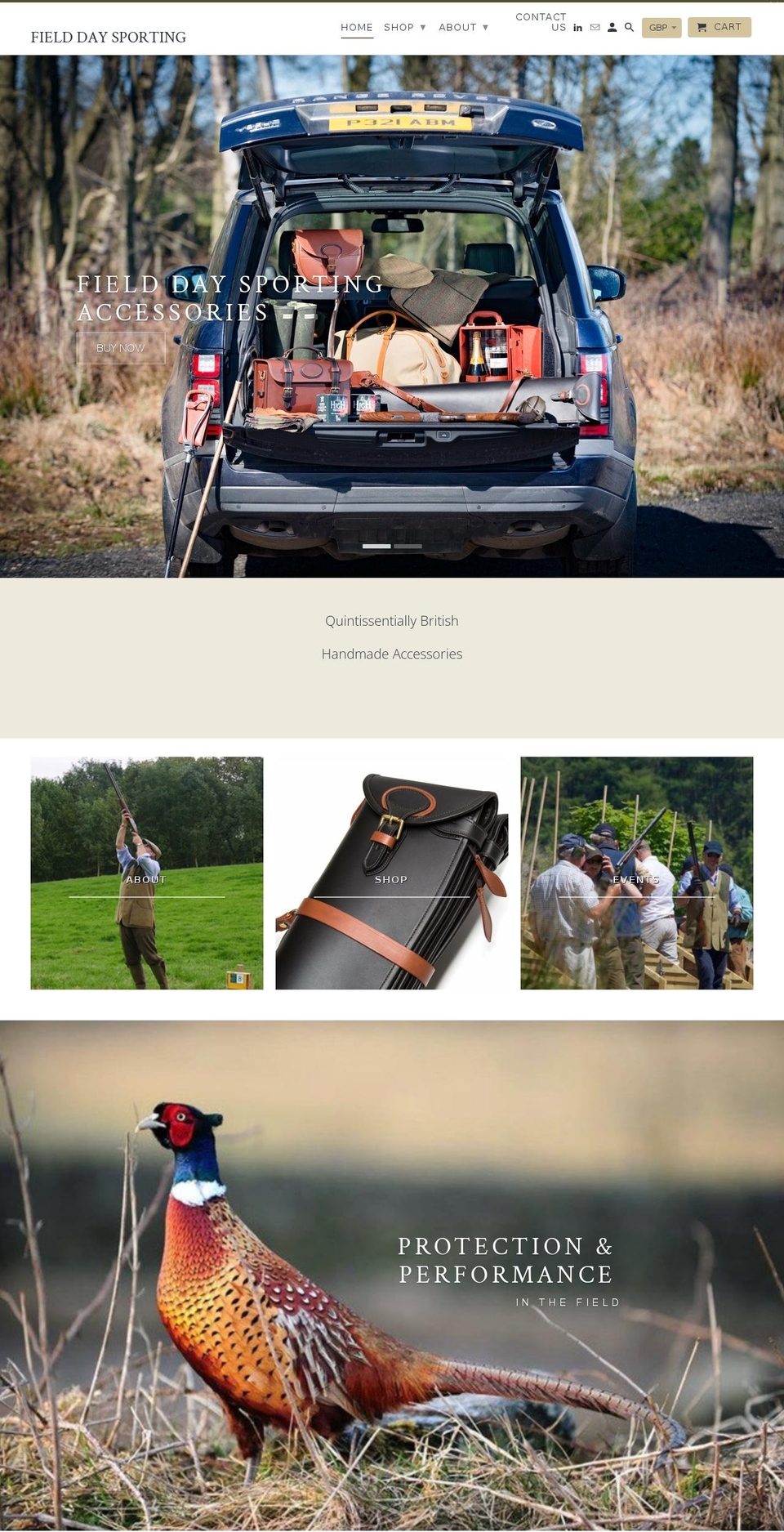 fielddaysporting.co.uk shopify website screenshot