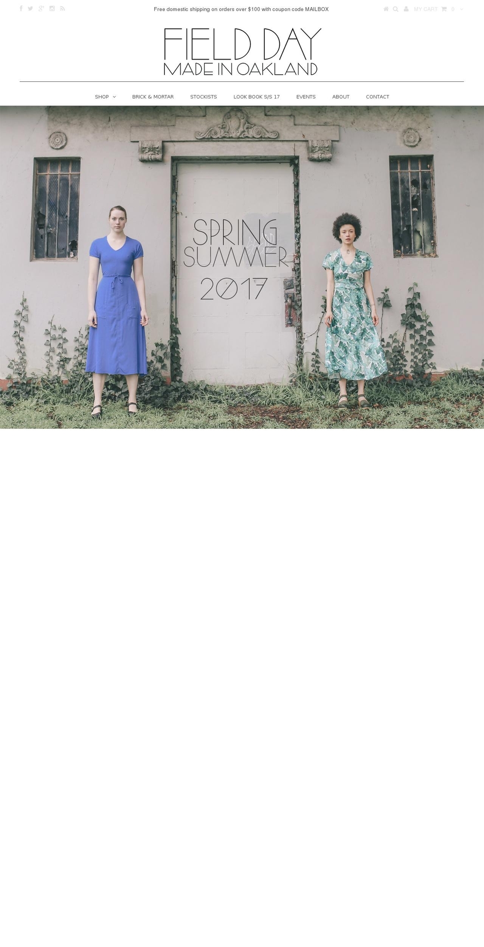 fielddaywearables.com shopify website screenshot