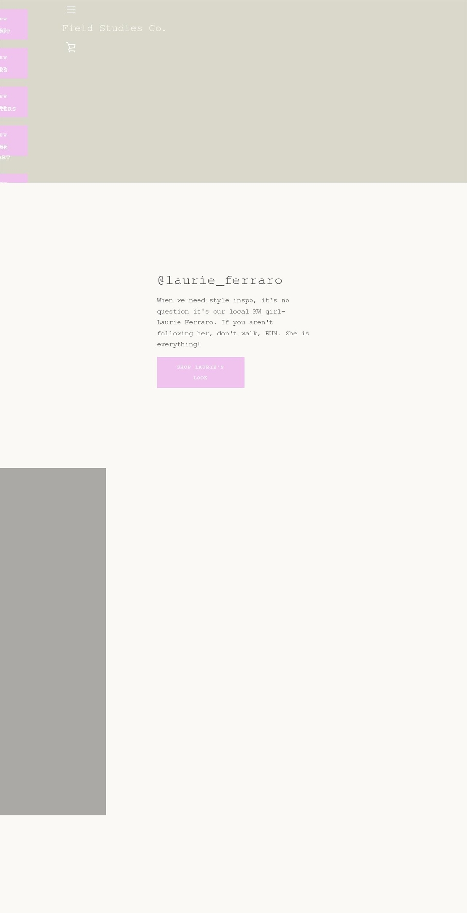 fieldstudiesco.com — Shopify storefront screenshot