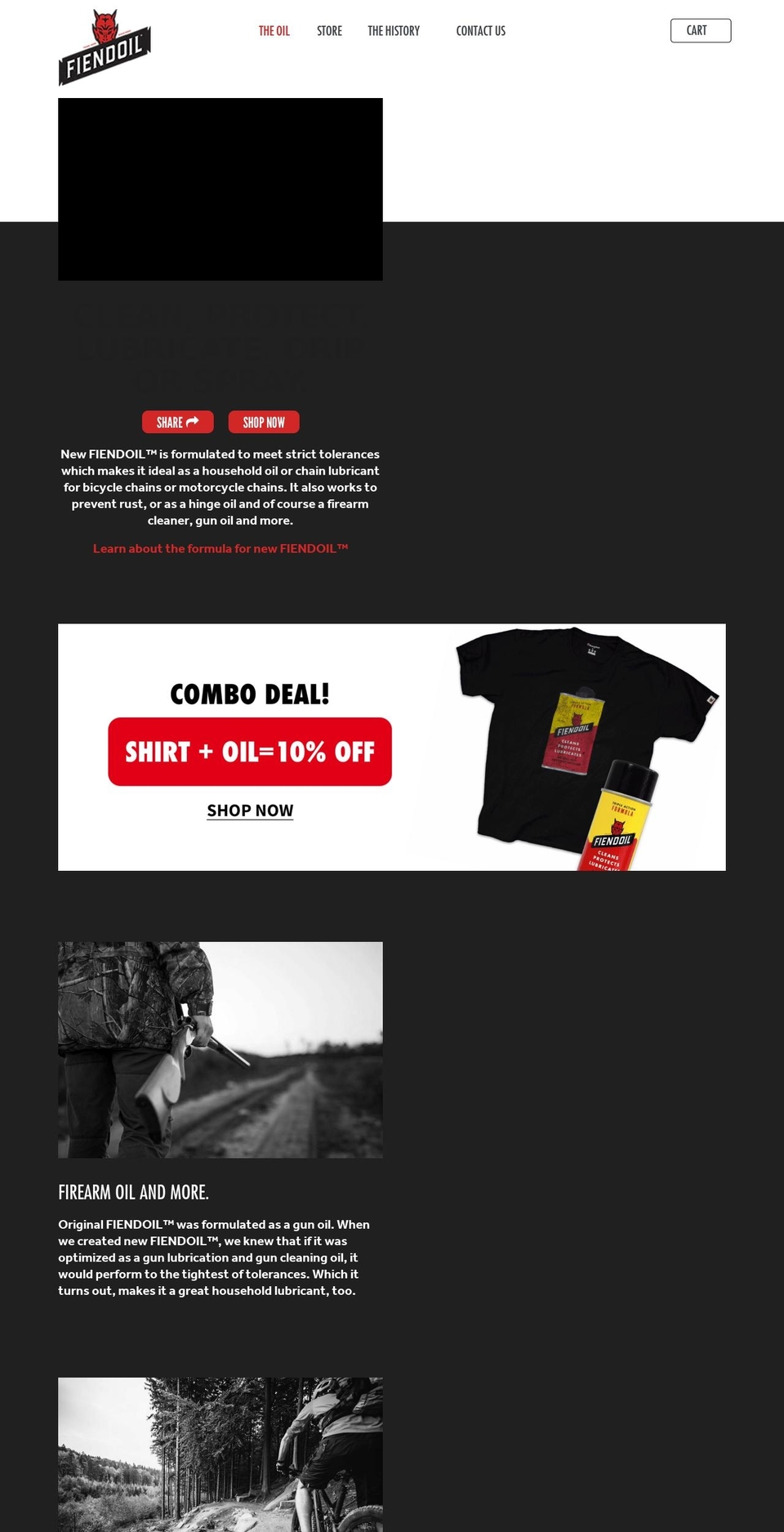 fiendoil.com — Shopify storefront screenshot