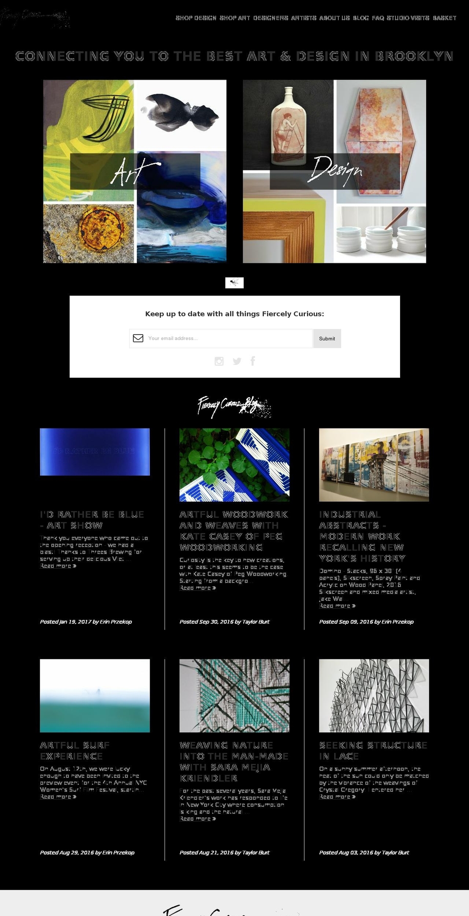 fiercelycurious.com shopify website screenshot
