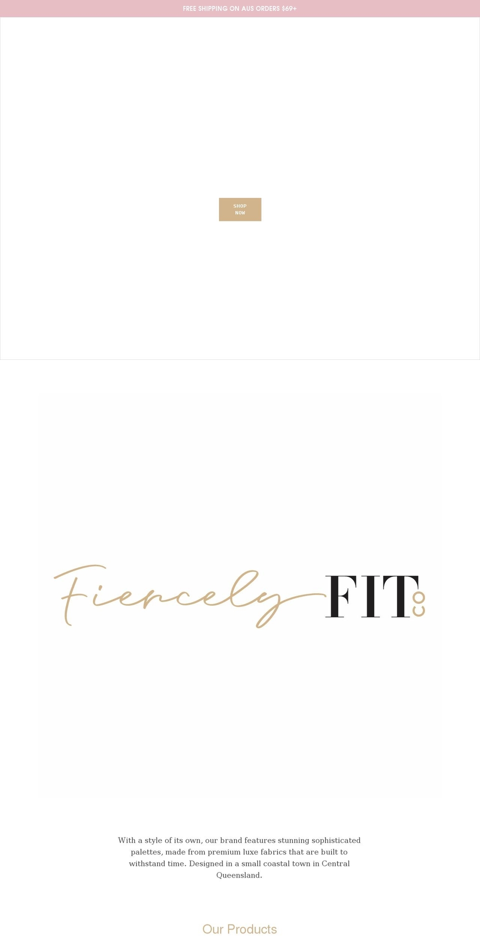 fiercelyfitco.org shopify website screenshot