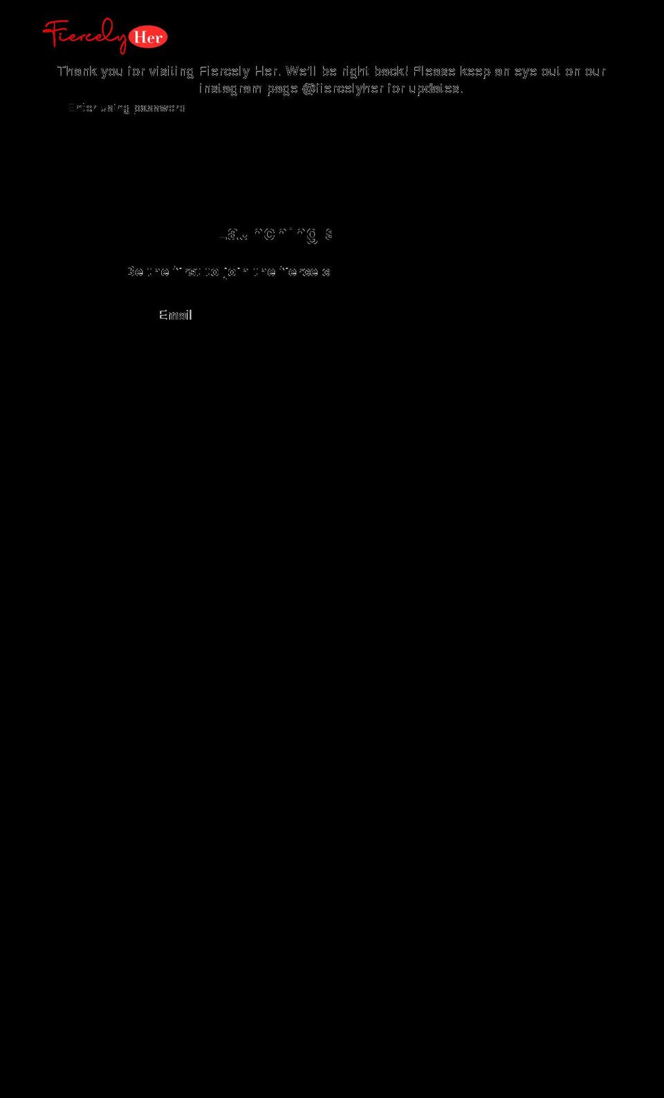 fiercelyher.com shopify website screenshot