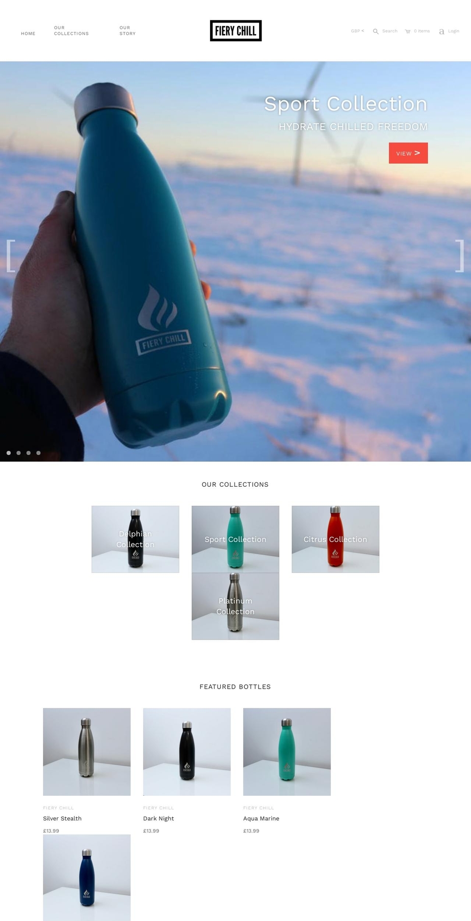 fierychill.co.uk shopify website screenshot