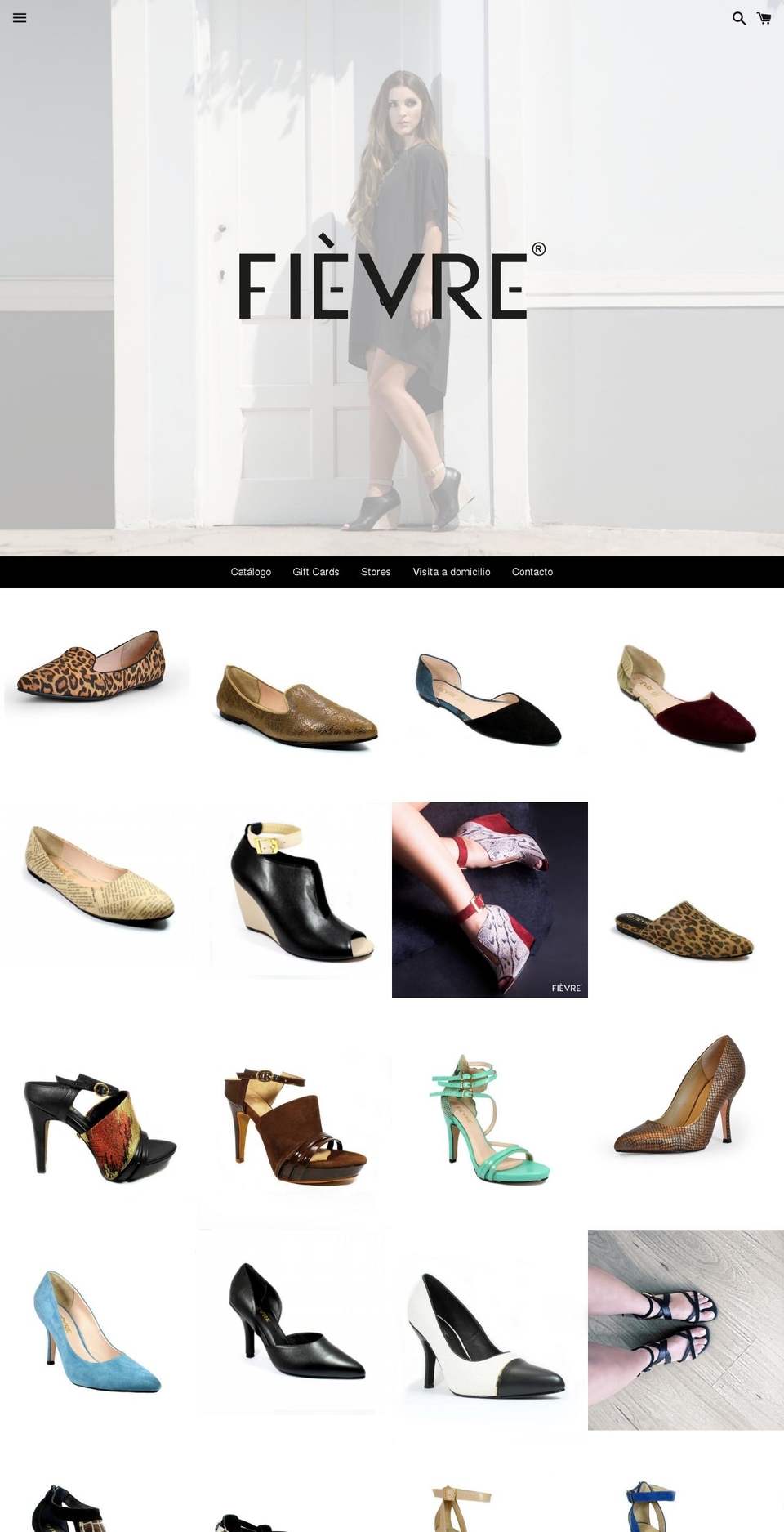 fievreshoes.com shopify website screenshot