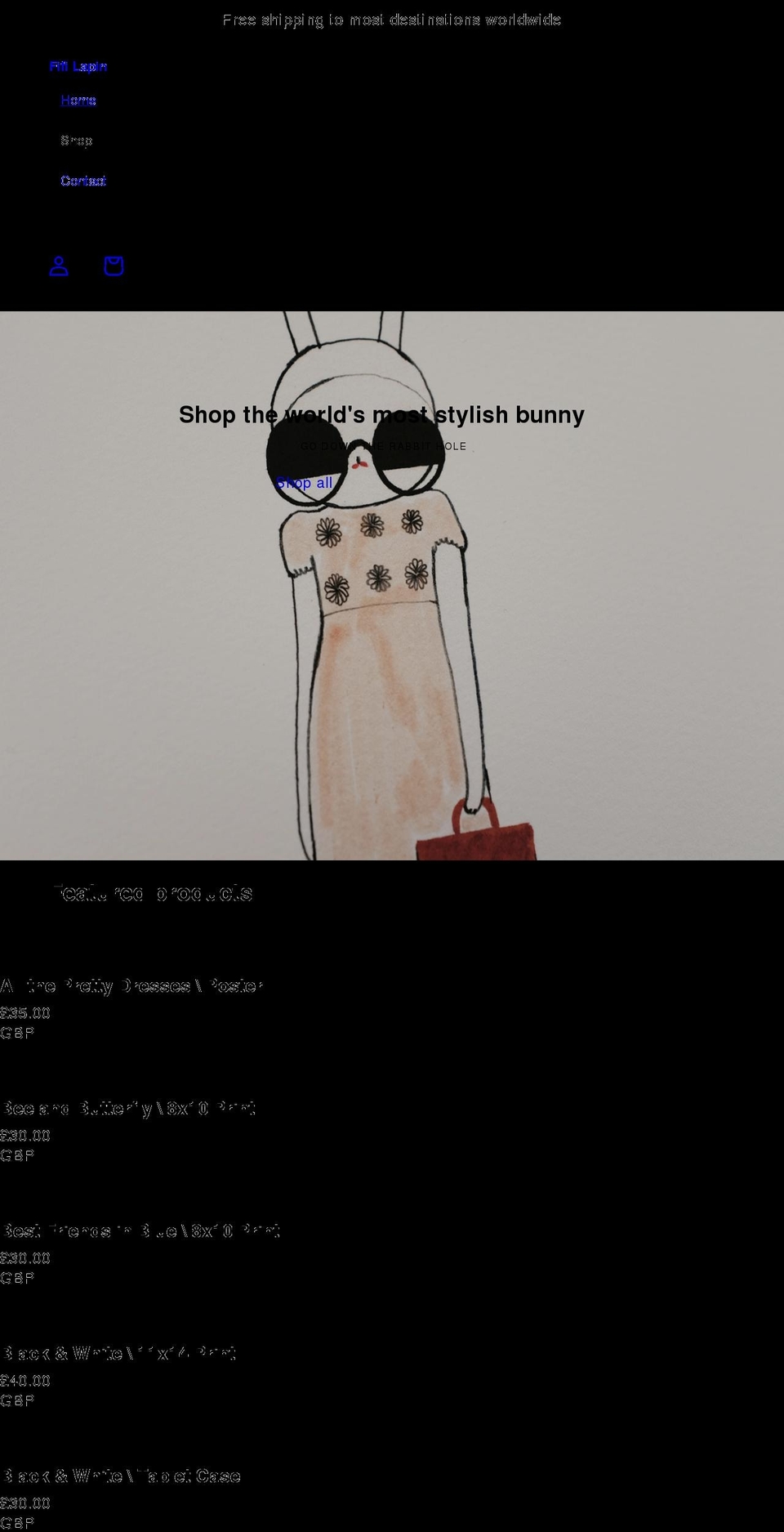 fifilapin.com shopify website screenshot