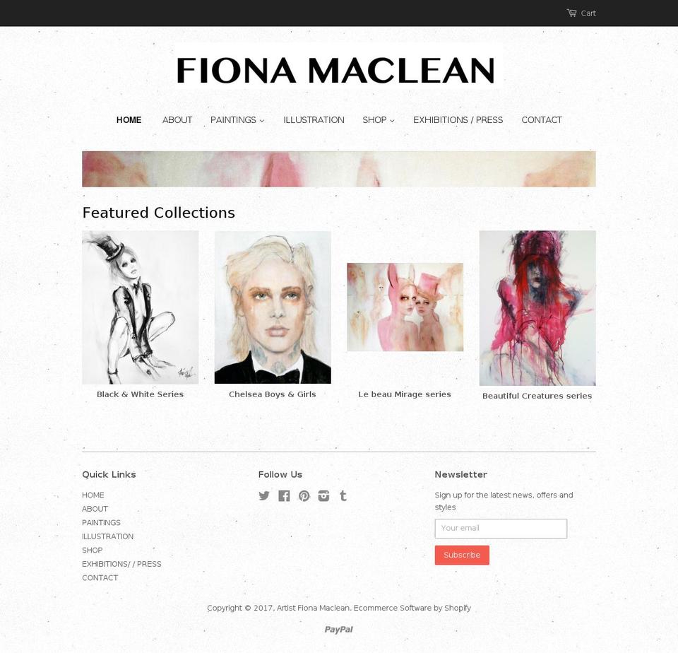 fifimaclean.com shopify website screenshot