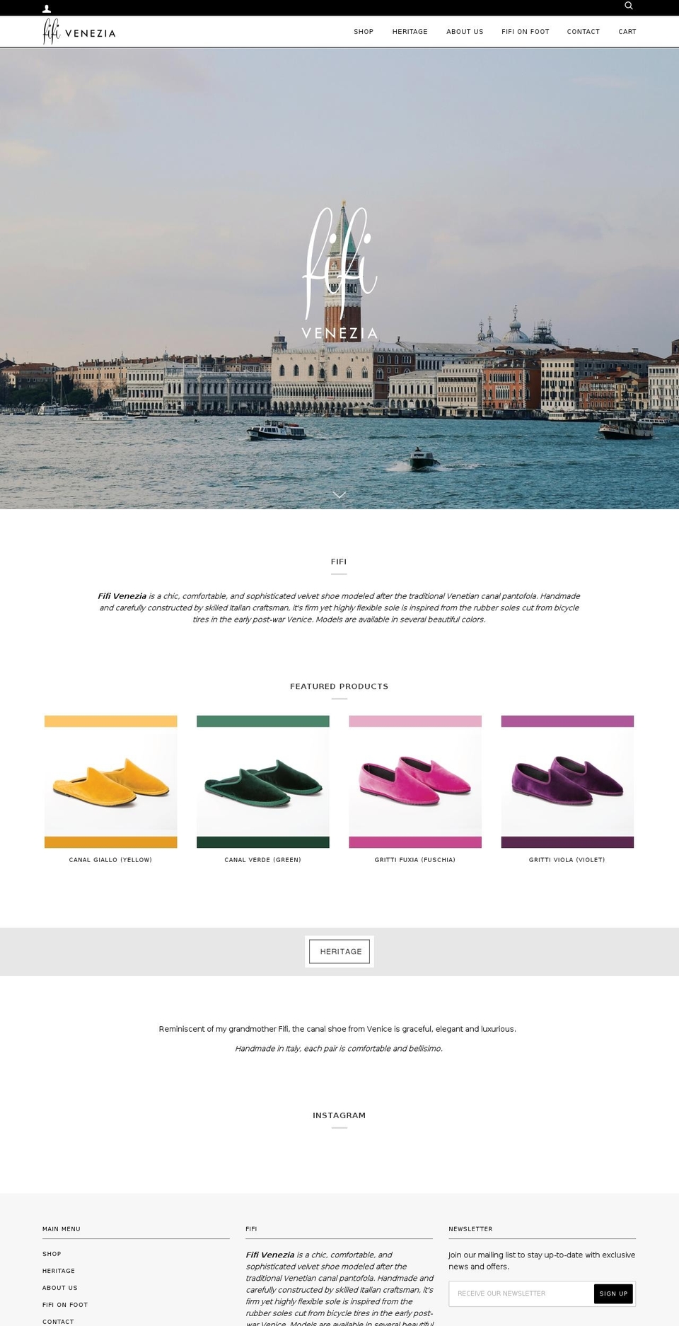 fifivenezia.com shopify website screenshot