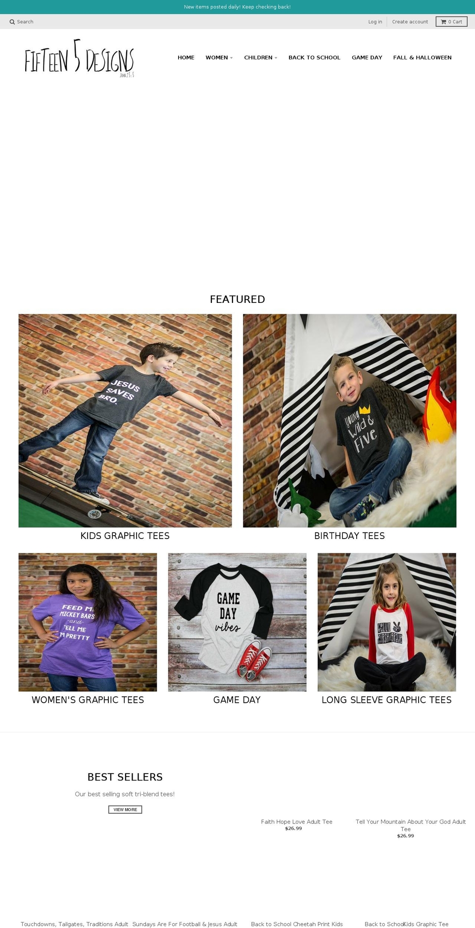 fifteen5designs.com — Shopify storefront screenshot