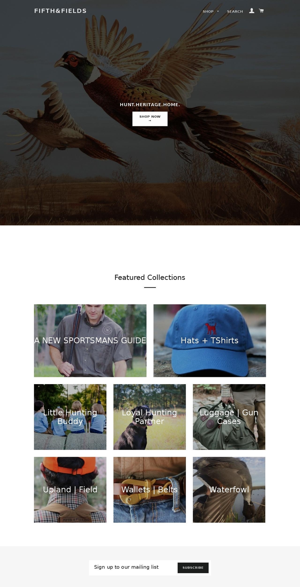 fifthandfields.com — Shopify storefront screenshot