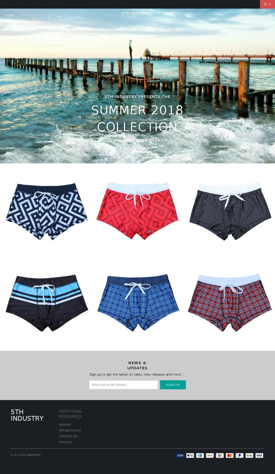 fifthindustry.com — Shopify storefront screenshot