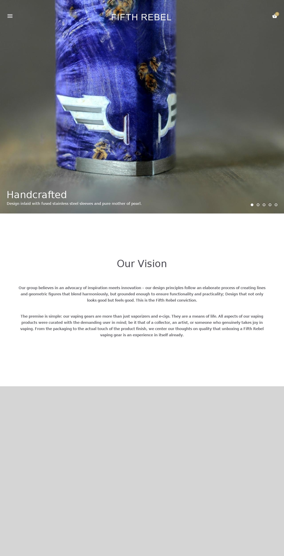 fifthrebel.com shopify website screenshot