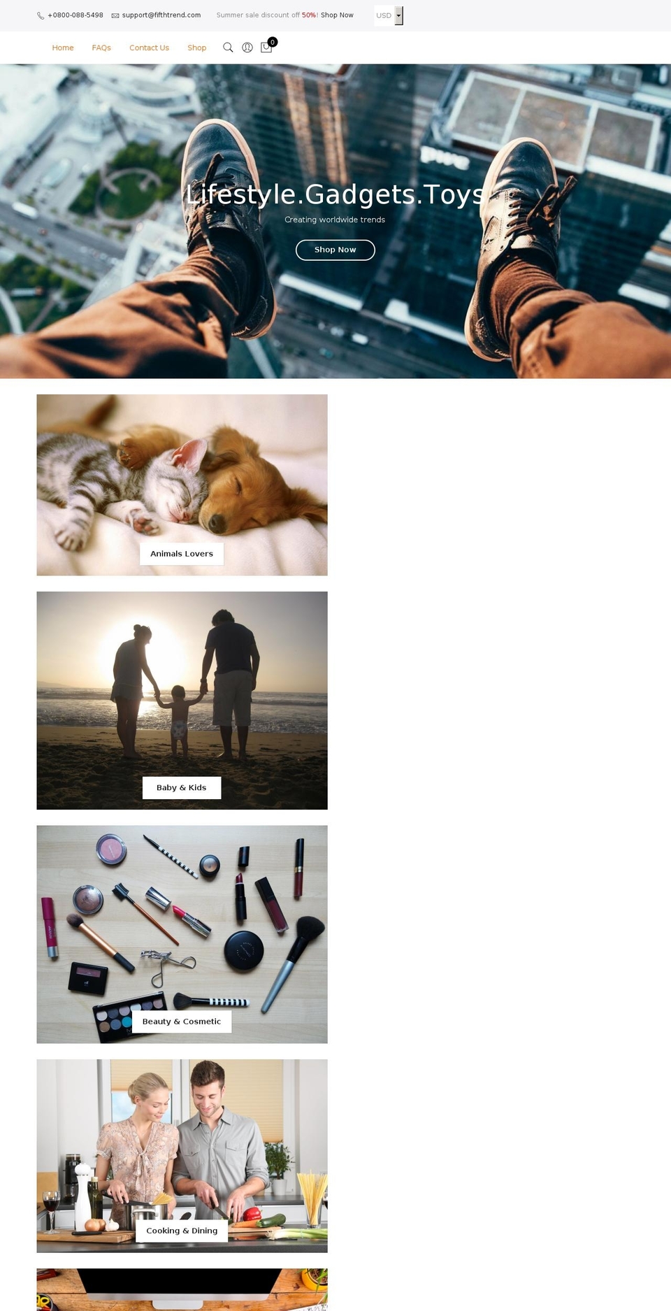 fifthtrend.com — Shopify storefront screenshot