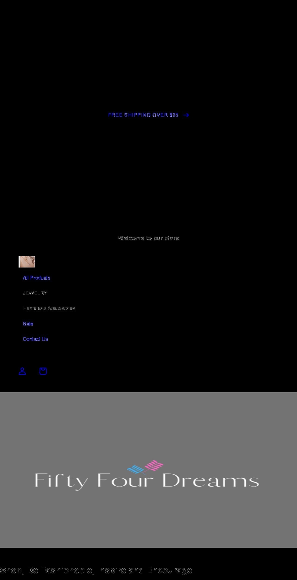 fiftyfourdreams.com shopify website screenshot