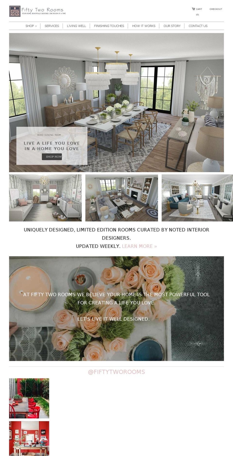 Copy Of Fifty-Two-Rooms-2-Myshopify-Com-Responsive Shopify theme site example fiftytworooms.com