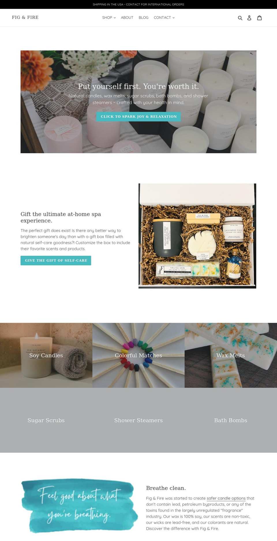 figandfire.com shopify website screenshot