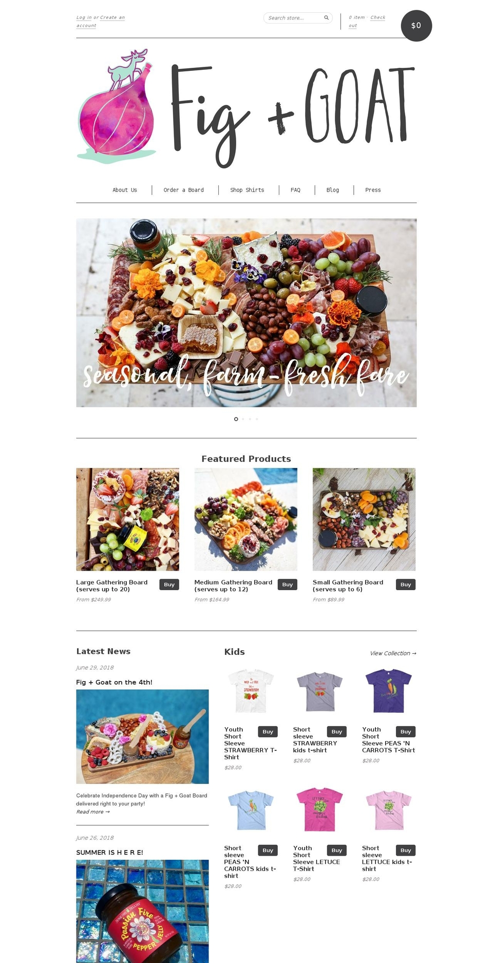 figandgoat.com — Shopify storefront screenshot