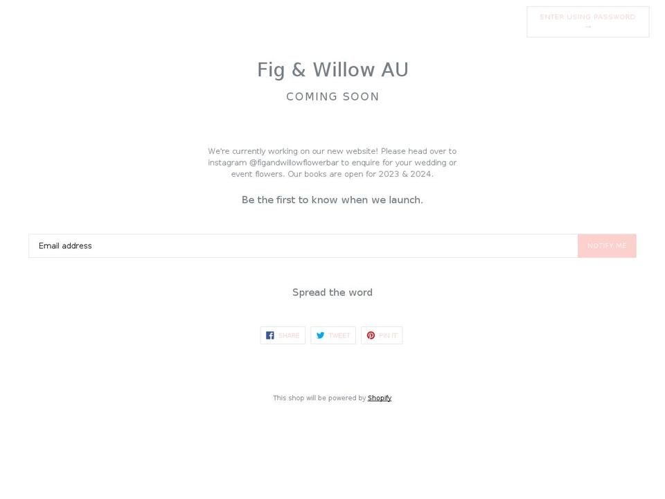 figandwillowau.com — Shopify storefront screenshot