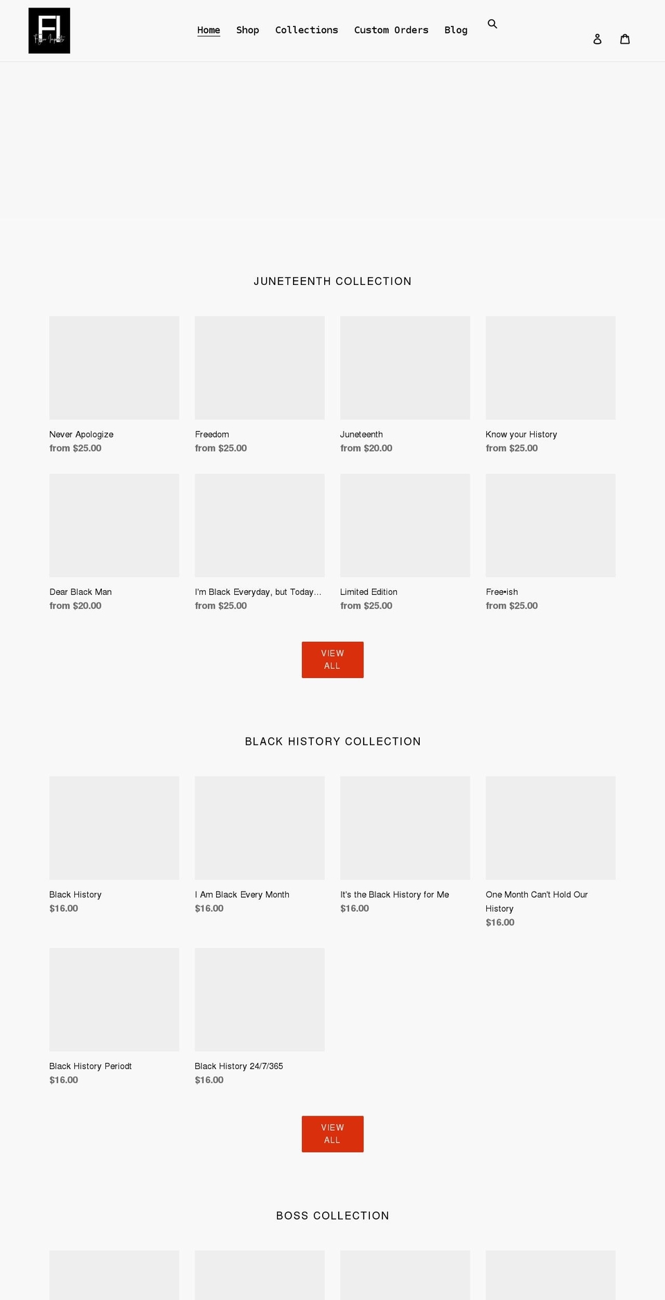 figaroimprints.com shopify website screenshot