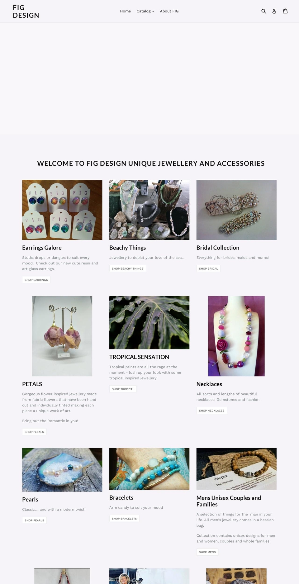 figdesignjewellery.com — Shopify storefront screenshot