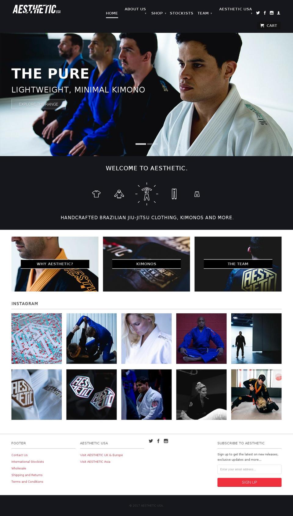 fightaesthetic.com shopify website screenshot