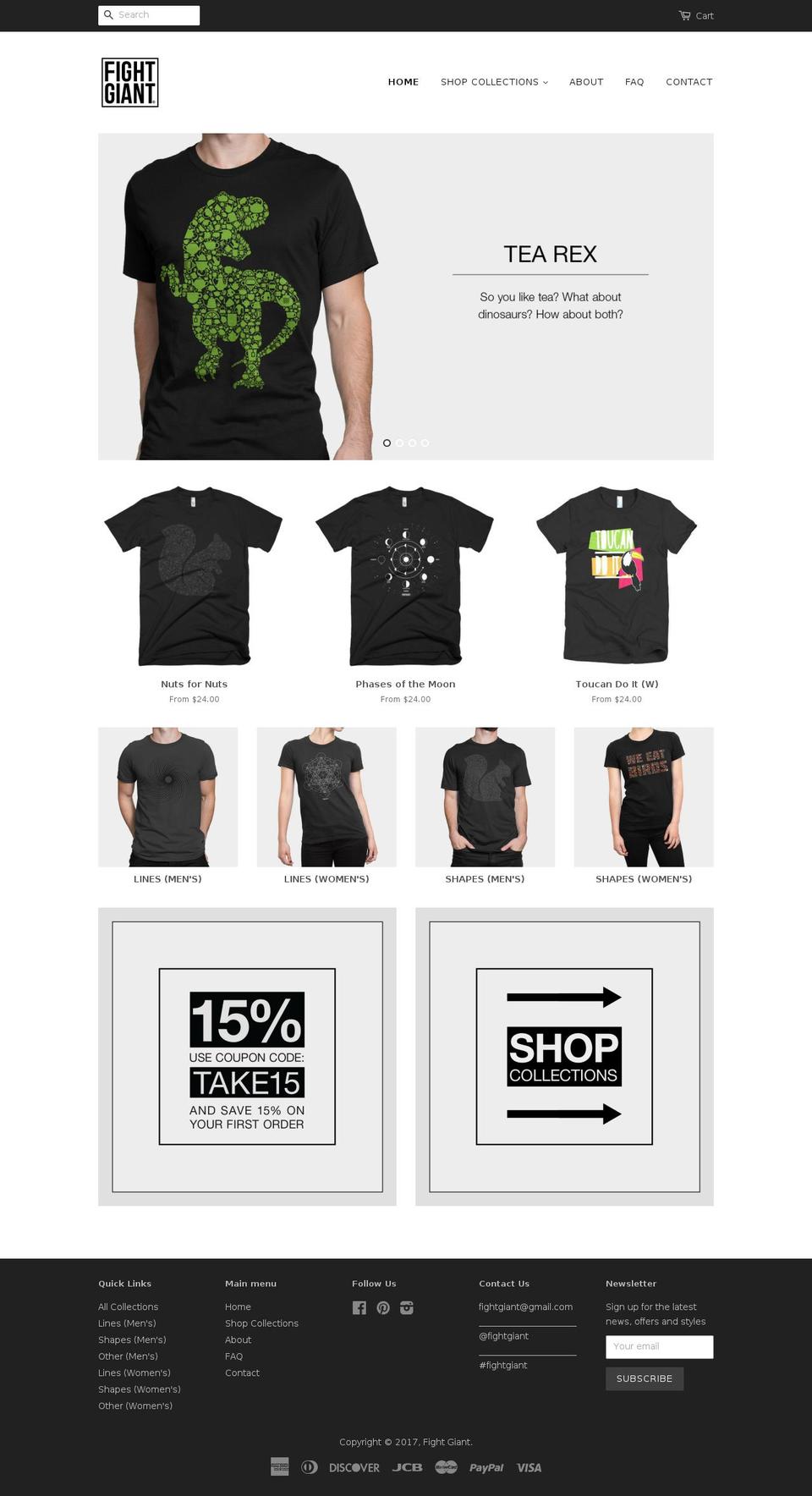 fightgiant.com shopify website screenshot