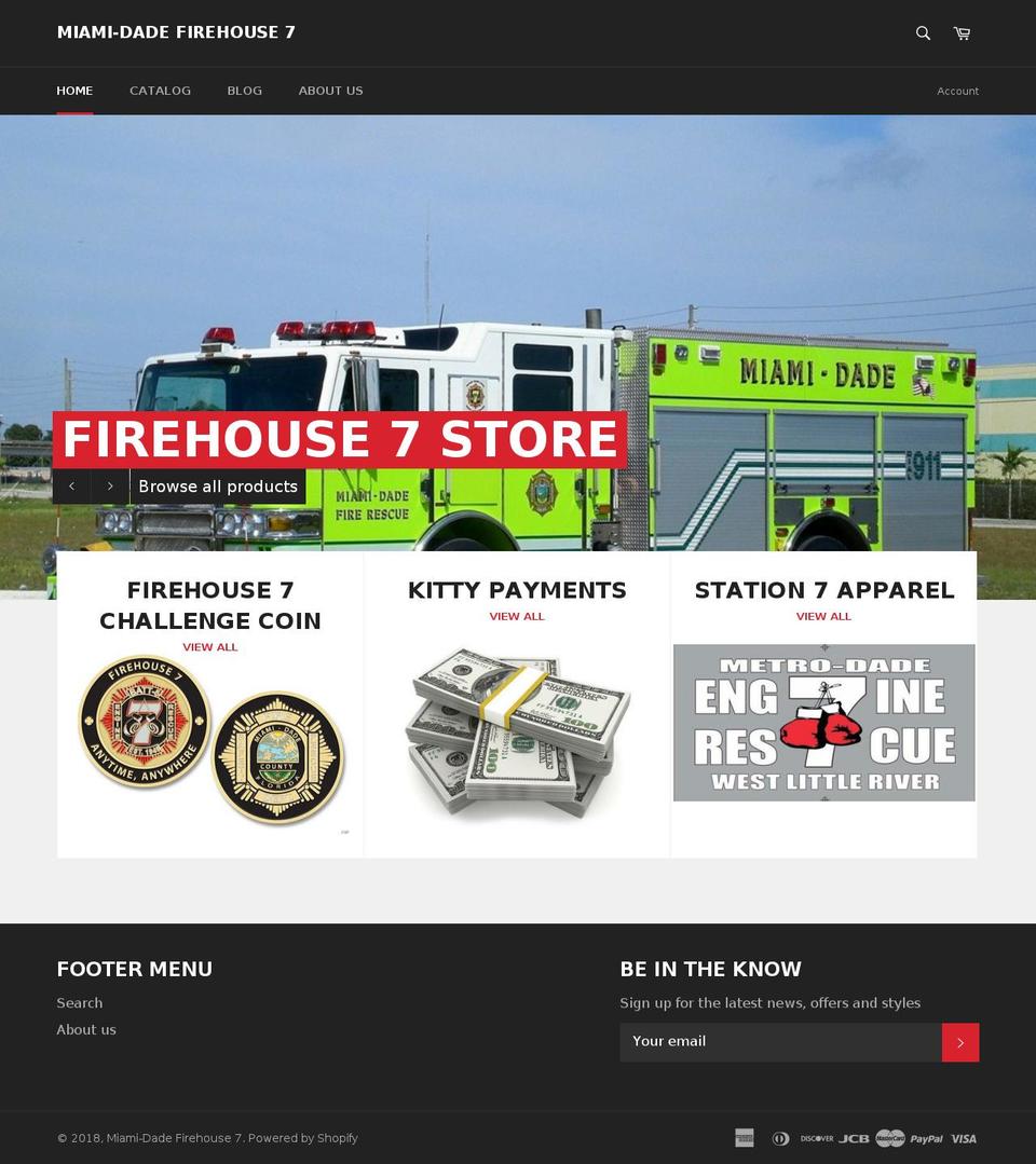 fightin7.com shopify website screenshot
