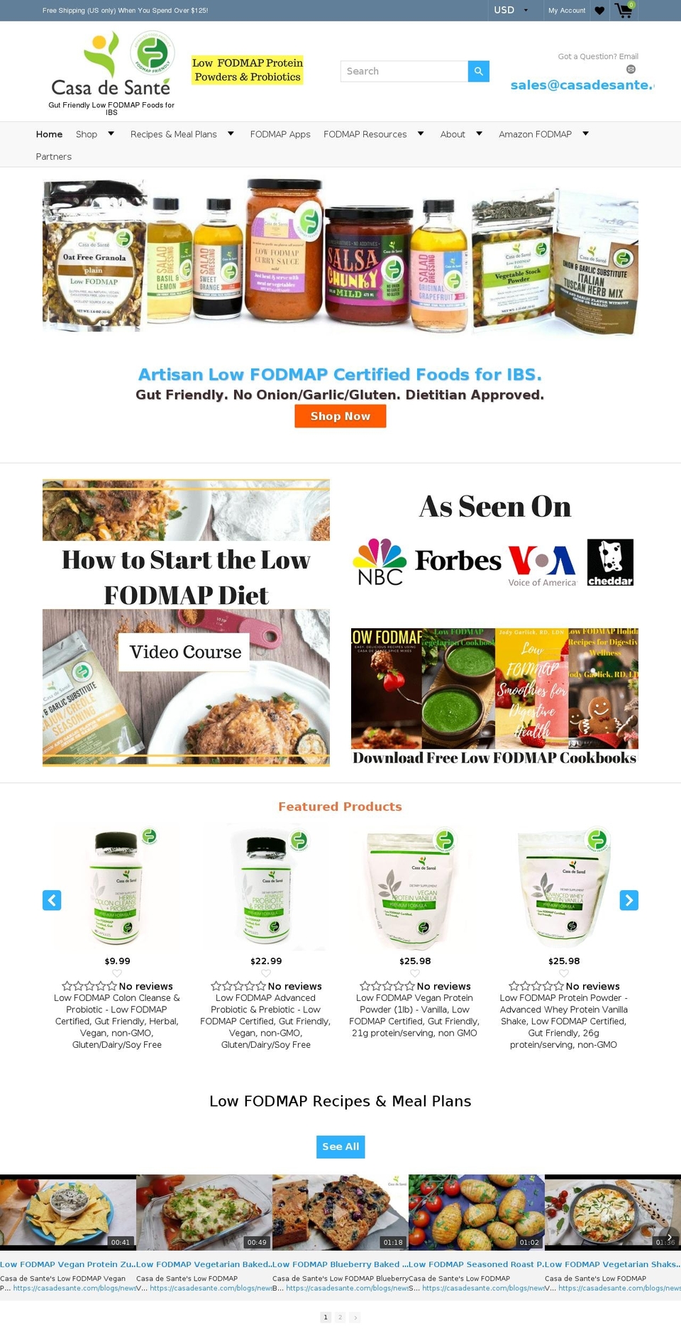 fightingfodmaps.com — Shopify storefront screenshot