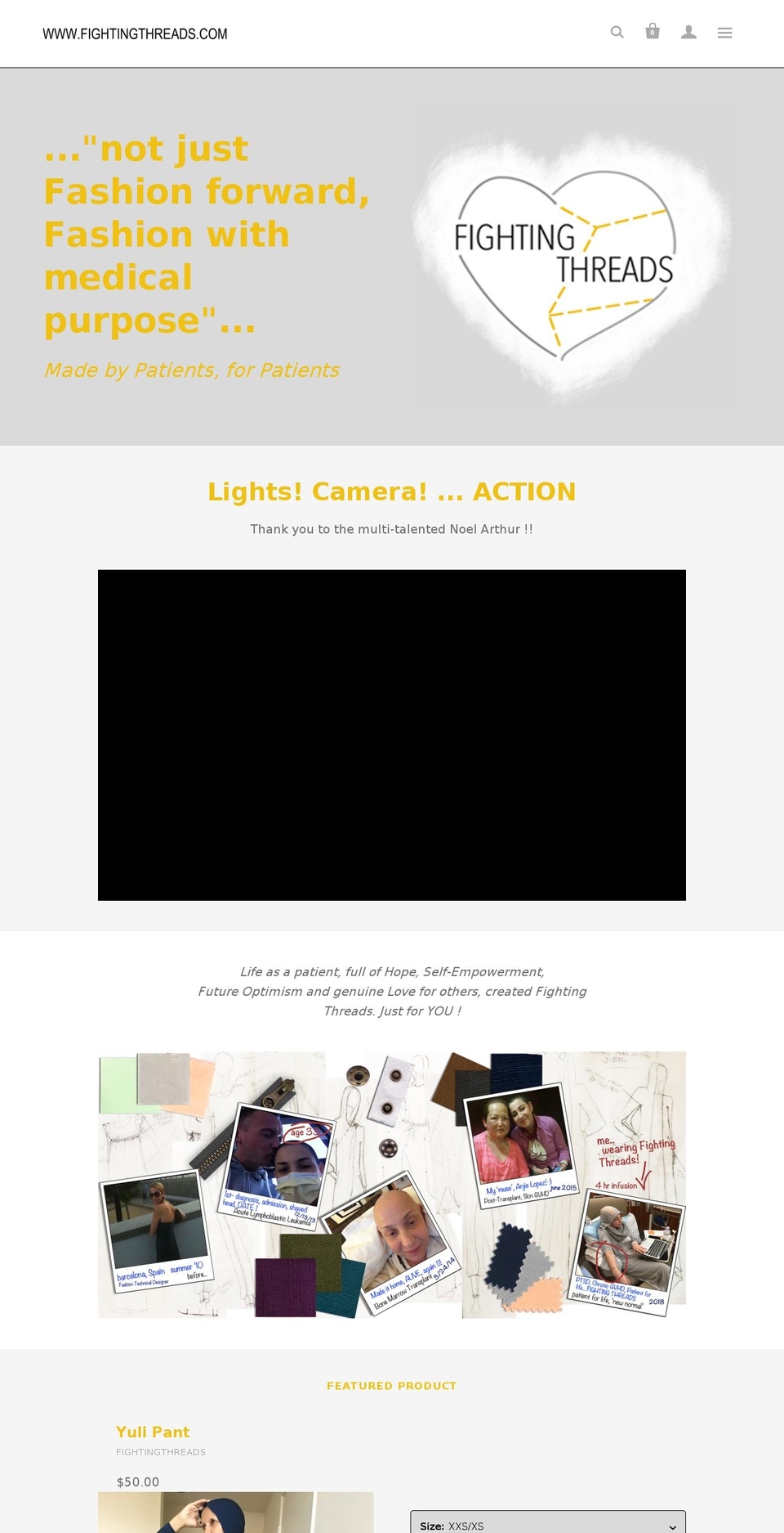 fightingthreads.com — Shopify storefront screenshot