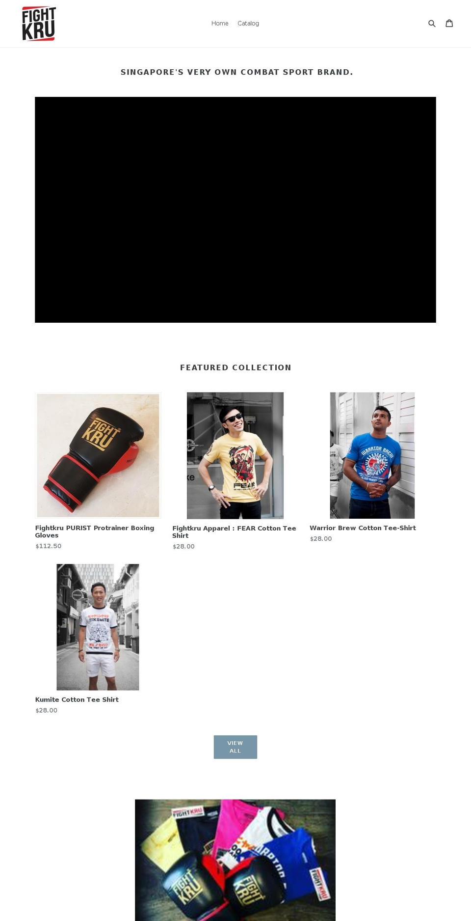 fightkru.com — Shopify storefront screenshot
