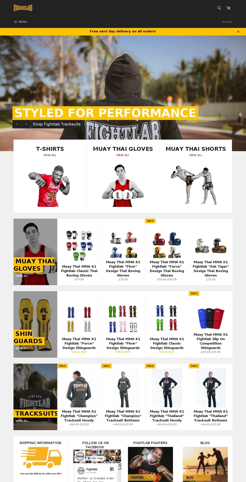 fightlab.london shopify website screenshot