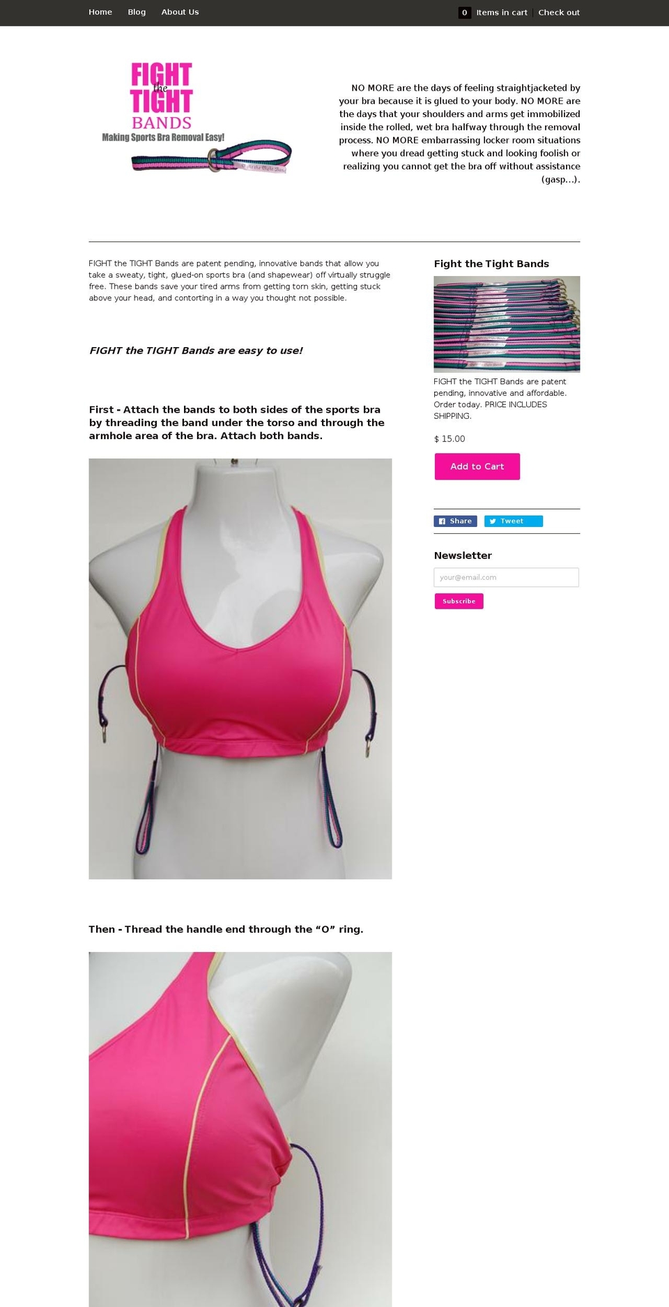 fightthetight.com — Shopify storefront screenshot