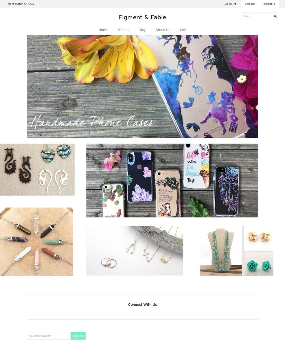 figmentandfable.com — Shopify storefront screenshot